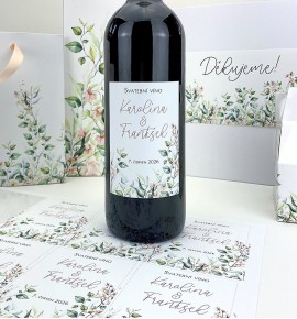 Etiketa na svatební víno - ETV2199