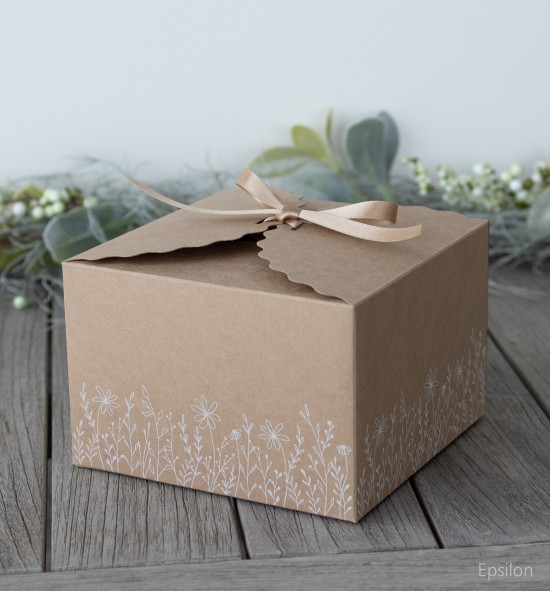 Svatební krabička - K1616K- kytky