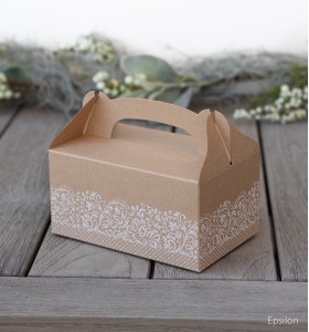 Svatební krabička - s krajkou K1409K-04