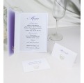 Svatební menu ve fialové