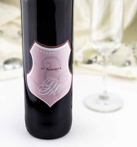 Etiketa na svatební víno - ETV06