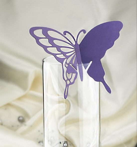 Dekorační motýlek na skleničku - MOT213BT