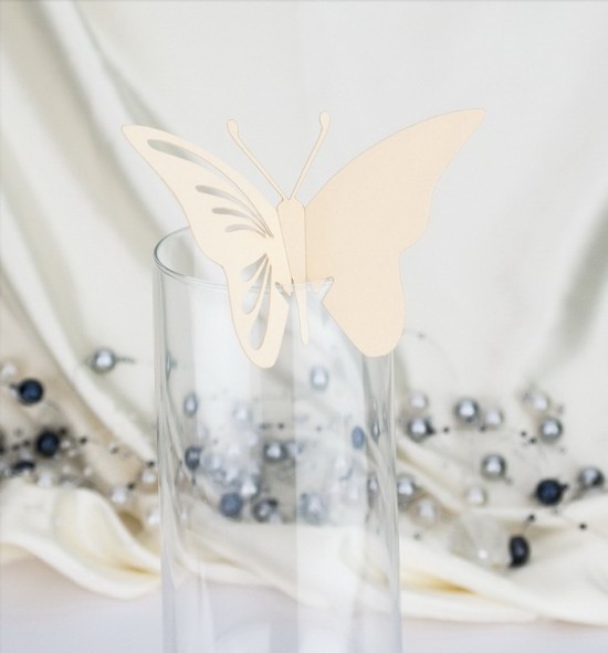 Dekorační motýlek na skleničku - MOT403BT