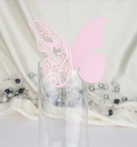 Dekorační motýlek na skleničku - MOT518BT