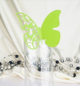 Dekorační motýlek na skleničku - MOT519BT