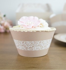 Svatební košíček na cupcake