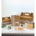 Svatební krabička na výslužku střední z recyklovaného papíru - K56-2168-10